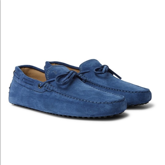 Tod's | Shoes | Tods Gommino Blue Suede 
